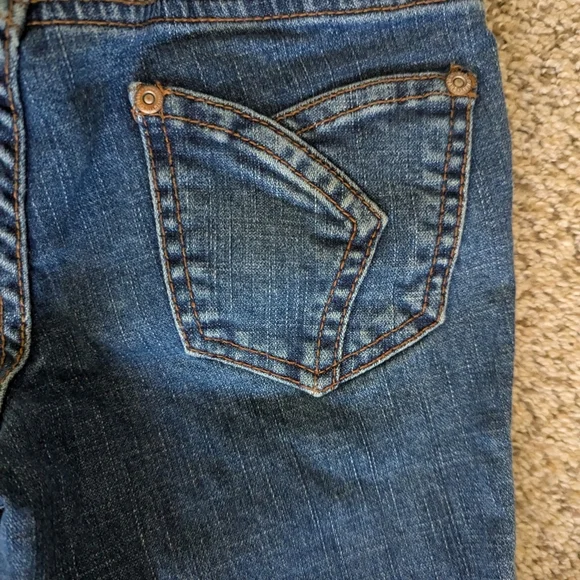 Old Navy Red White Blue Minnie Mouse Long shorts Ruffles Size 8 - Picture 7 of 9